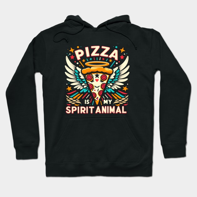 Pizza is my spirit animal funny Hoodie by T-shirt US